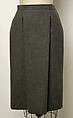 Ensemble, Yves Saint Laurent (French, founded 1961), a, c) wool
b) silk
d) fur, French