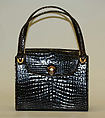 Purse, Gucci (Italian, founded 1921), leather, brass, plastic, Italian