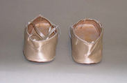 Shoes, silk, leather, French