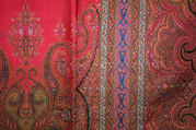 Shawl, silk, British