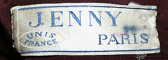 Coat, Jenny (French, 1909–1937), cotton, rayon, French