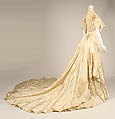 Wedding ensemble, Flaven (American), a) silk, wax
b,c) leather, metal, silk
d) wax, American