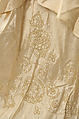 Wedding ensemble, Flaven (American), a) silk, wax
b,c) leather, metal, silk
d) wax, American
