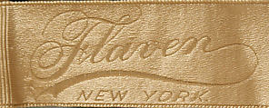 Wedding ensemble, Flaven (American), a) silk, wax
b,c) leather, metal, silk
d) wax, American