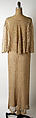 Evening dress, Edward Molyneux (French (born England), London 1891–1974 Monte Carlo), rayon, French