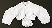 Bodice, cotton, American or European