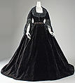 Dress, silk, French