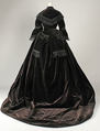 Dress, silk, French