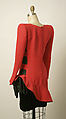 Ensemble, Valentino (Italian, born 1932), a) wool
b) silk, Italian