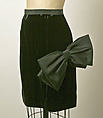 Ensemble, Valentino (Italian, born 1932), a) wool
b) silk, Italian