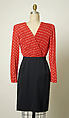 Suit, Valentino (Italian, born 1932), a,b) wool
c) silk, Italian