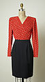 Suit, Valentino (Italian, born 1932), a,b) wool
c) silk, Italian