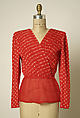 Suit, Valentino (Italian, born 1932), a,b) wool
c) silk, Italian