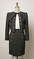 Suit, Yves Saint Laurent (French, founded 1961), wool, silk, French
