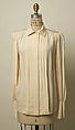 Suit, Yves Saint Laurent (French, founded 1961), wool, silk, French