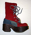 Boots, suede, synthetic fiber, latex, plastic (foam), Canadian