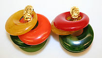 Earrings, Kenneth Jay Lane  American, plastic, metal, American