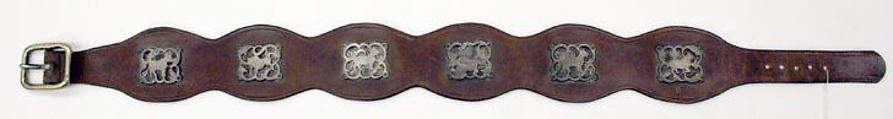 Belt, Phelps (American, founded 1940), leather, silver, American