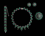 Jewelry set, Jomaz, Glass, metal, rhinestones, American
