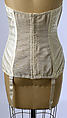 Corset, rayon, nylon, American