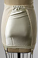 Girdle, nylon, rubber, acetate, rayon, American