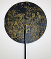 Fan, H.C.F. Koch (American, 1890–1930), pasteboard, wood, American