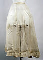Fancy dress costume, silk, cotton, metallic thread, probably British