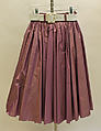 Evening ensemble, (a–f) Isaac Mizrahi (American, born 1961), (a) silk
(b–e) cotton
(f-h) leather, plastic (vinyl), American