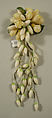 Wedding ensemble, Henri Bendel (American, founded 1895), silk, wax, silver, glass, American