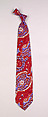 Necktie, Bloomingdale Brothers Inc. American, Silk, American