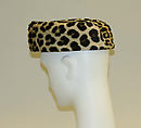 Hat, Halston (American, Des Moines, Iowa 1932–1990 San Francisco, California), fur, American