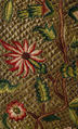 Stomacher, Silk, metal, British