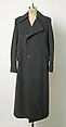 Coat, wool, probably French