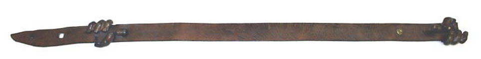 Belt, leather, metal, American or European