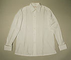 Ensemble, (a, b) linen
(c) cotton
(d) silk
(e) snakeskin
(f,g) leather, Italian