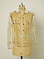 Jacket, plastic, leather, cotton, American