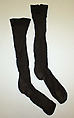 Suit, (d) House of Dior (French, founded 1946), (a,b) cashmere
(c) cotton
(d) silk
(e,f) leather
(g,h) rayon (?), Italian