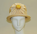 Hat, Hat attributed to Maison Lewis (French), straw, silk, French