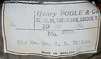 Coat, wool, fur (beaver and mink?), silver, British