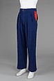 Trousers, Richard Torry (British, born 1960), linen, synthetic, British