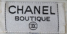 Evening ensemble, House of Chanel (French, founded 1910), silk, cotton, leather, wood, metal, French