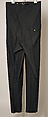 Trousers, Jean Paul Gaultier (French, born 1952), cotton, elastic, metal, French