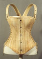 Corset, cotton, metal, American or European