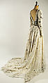 Wedding ensemble, Norman LeMain, silk, nylon, glass, American