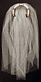 Wedding ensemble, Norman LeMain, silk, nylon, glass, American