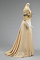 Evening dress, silk, metal, American