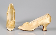 Evening pumps, Alfred J. Cammeyer  American, Silk, American