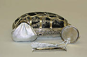 Evening bag, Judith Leiber American, metal, glass, leather, American