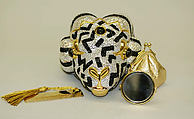 Evening bag, Judith Leiber American, metal, glass, leather, American