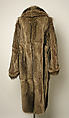 Coat, Revillon Frères (French, founded 1723), fur, silk, French